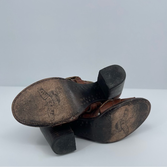 Freebird Claw Cognac Heeled Sandals Size 9 - Picture 9 of 10